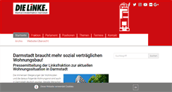 Desktop Screenshot of linksfraktion-darmstadt.de