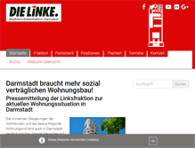 Tablet Screenshot of linksfraktion-darmstadt.de